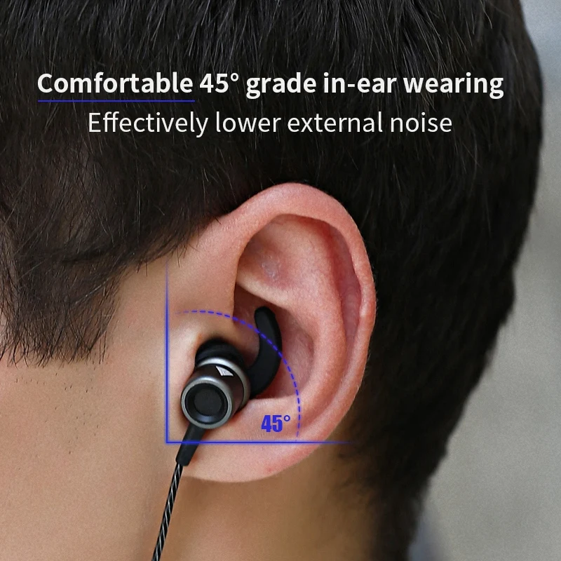 Qkz 2pcs Zinc Alloy In Ear Stereo Earbud Headphones Wire Controlled Sports Subwoofer Music Headphones CK9 CK1