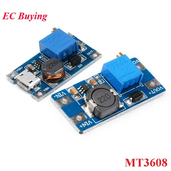 

MT3608 DC-DC 2A Voltage Adjustable Step Up Boost Power Supply Module Converter DC DC 2V-24V to 5V 9V 12V 28V with MICRO USB