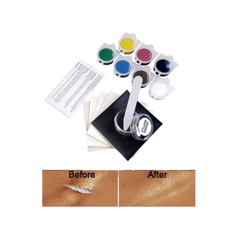 Car Care No Heat Liquid Leather Repair Kit Auto Complementary Color Paste Car Seat Sofa Hole Scratch Cracks Polish Paint Care