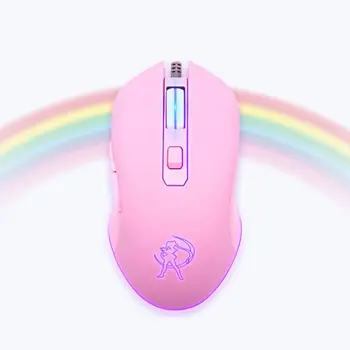 

Gaming Mouse Silent Click 7 Colors LED Light Optical Game Mice Ergonomic USB Wired with 3200 DPI and 6 Buttons for PC Computers