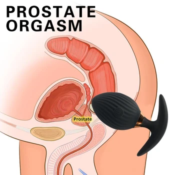 Anal Plug Vibrator for Men Prostate Massager Wireless Remote Control Wearable Silicone Butt for Adults 18 Sex Toys Women Gay 3
