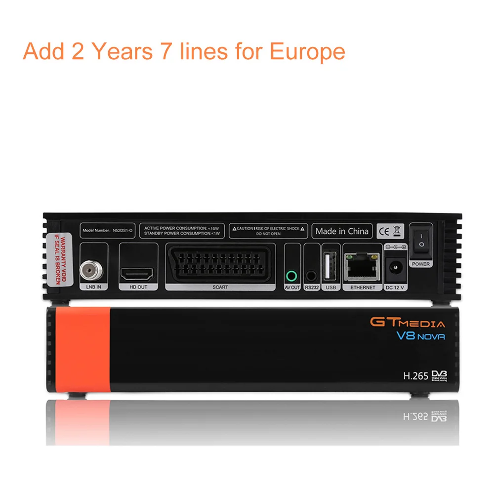 2 years 2 года европейские каналы GTMEDIA V8 nova спутниковый ресивер DVB S2 Full HD biult-in wifi спутниковый рецептор GT медиа декодер коробка - Цвет: 2 years