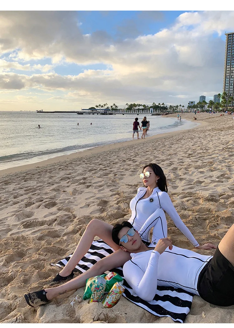 Sun-resistant Diving Suit Couples Diving Suit Long-sleeved Swimsuit Jellyfish Clothing Jellyfish Service Surfing Suit Men And Wo