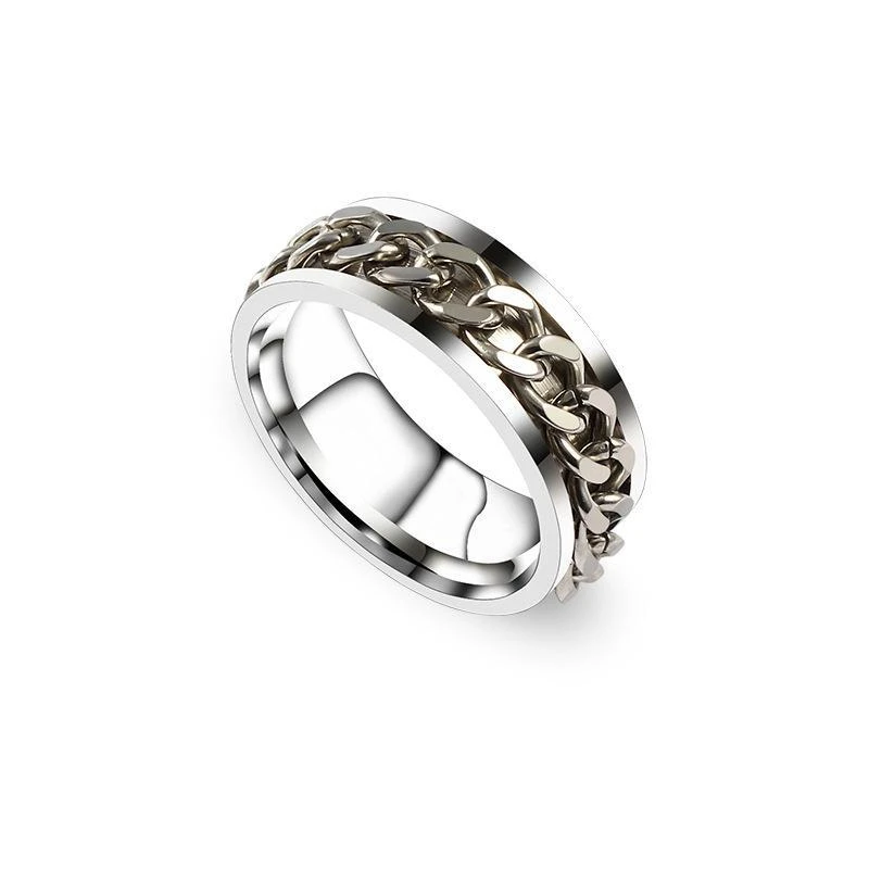 Punk Hollow Ring Silver Unisex Nail Ring Hip Hop Style_voghion.com
