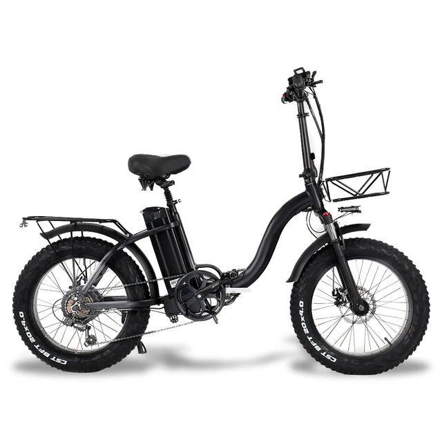 Powerful 750W 48V 12.8ah Electric Bike Adult Bicycle Snow Mountain 20 Inch Folding Fat Tyre Ebike For Man Women 4