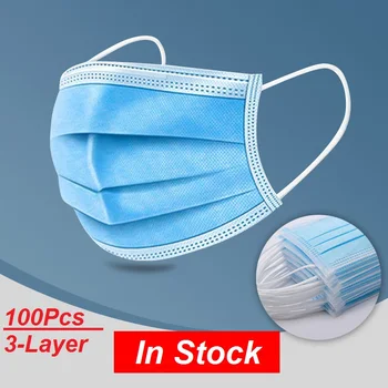 

3-Layer Medical Disposable Mask Anti-Dust Fog Proof Surgical Mouth Mask Ear Loop Disposable Non-woven Protect Health Mask