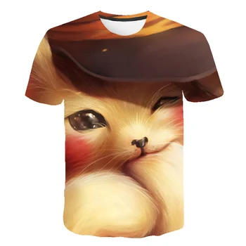 

2020 Summer Cute 3D Cartoon Anime T Shirt Kids Clothes Printed Cute t-shirt Boys Short sleeve Teenager Children Casual Tops