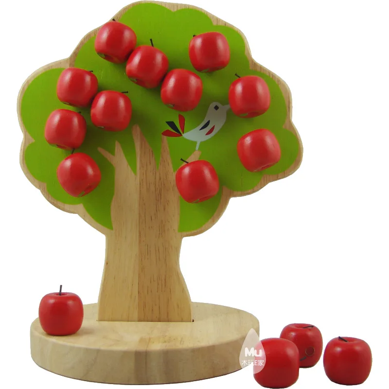 

Early Education Creative Toy Magnetic Apple Tree RB02 Wooden Fruit Educational Toy Early Childhood Intellectual Teaching Aids 0.