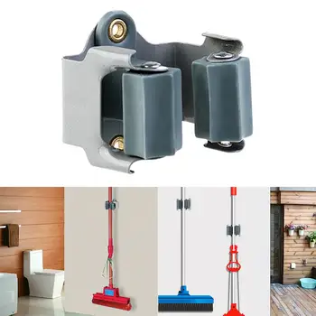

10pcs Broom Hanger Mop and Broom Holder Broom Organizer Grip Clips Wall Mounted Garden Storage Rack with Screws Bathroom Access