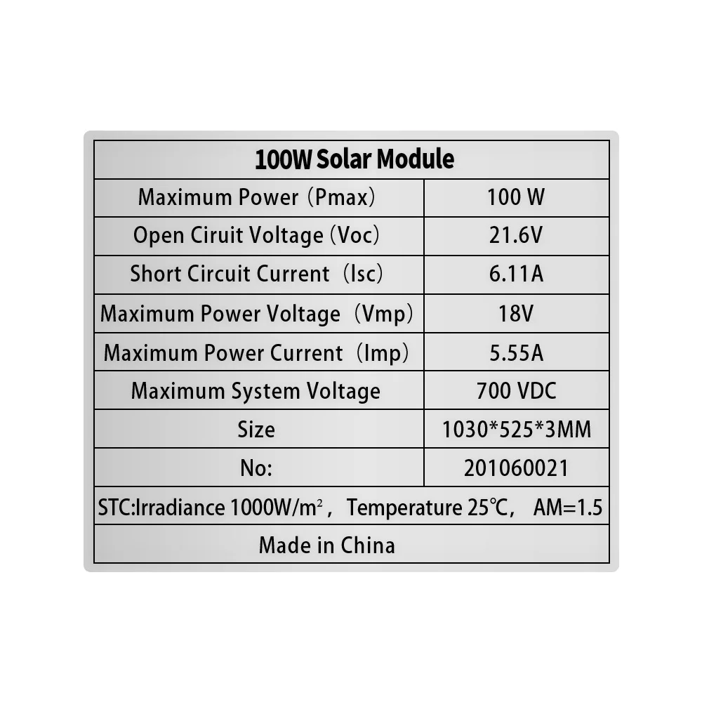 100 w solarpanel
