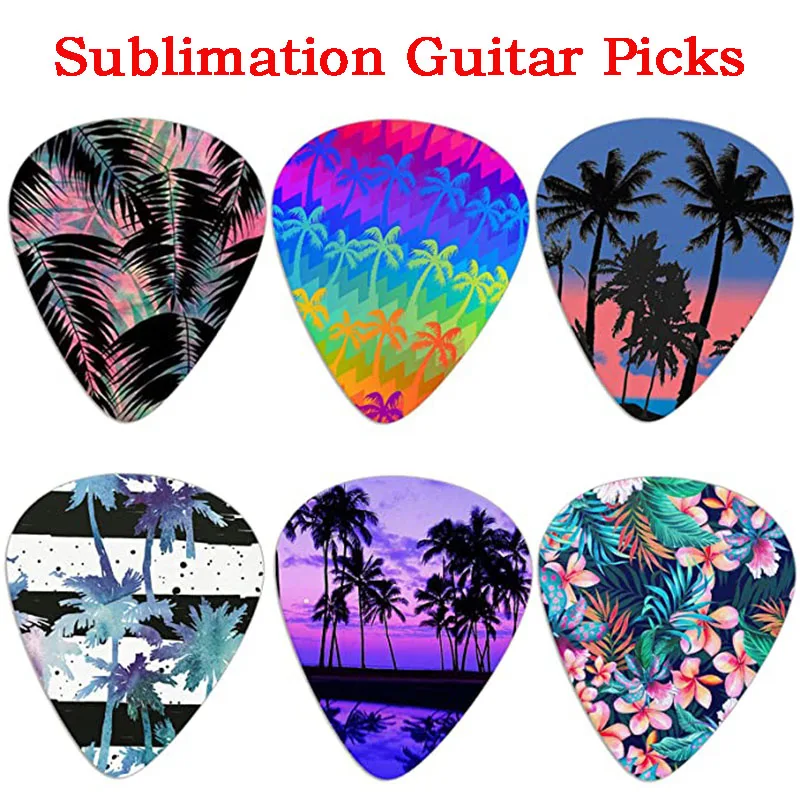 Aluminum Acoustic Guitar Paddle Sublimation Blank Guitar Picks