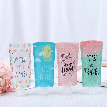 

1PCS Portable Mini Bag 100ML Multifunction Folding Emulsion Bag Makeup Storage Bags Travel Accessories