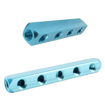 

Pneumatic Air 4 Way Air Hose Inline Manifold Block Splitter