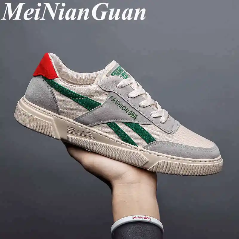 レースアップメンズスニーカー夏軽量快適なカジュアル男性の靴メッシュ通気性ファッション人気グリーンメンg1 メンズカジュアルシューズ Aliexpress