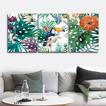 

Green Nordic Wall Pictures Poster Print Canvas Painting Calligraphy Decorative for Living Room Bedroom Home Decor Frameless