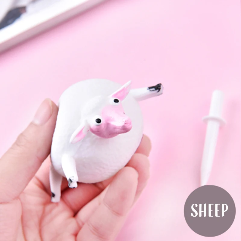 sheep Креативный мягкий резиновый надувной шар, может выдувать маленьких животных, вентиляционная декомпрессионная игрушка, бегемот, Цыпленок, игрушка, поп-шар, пародия, подарок - Цвет: sheep