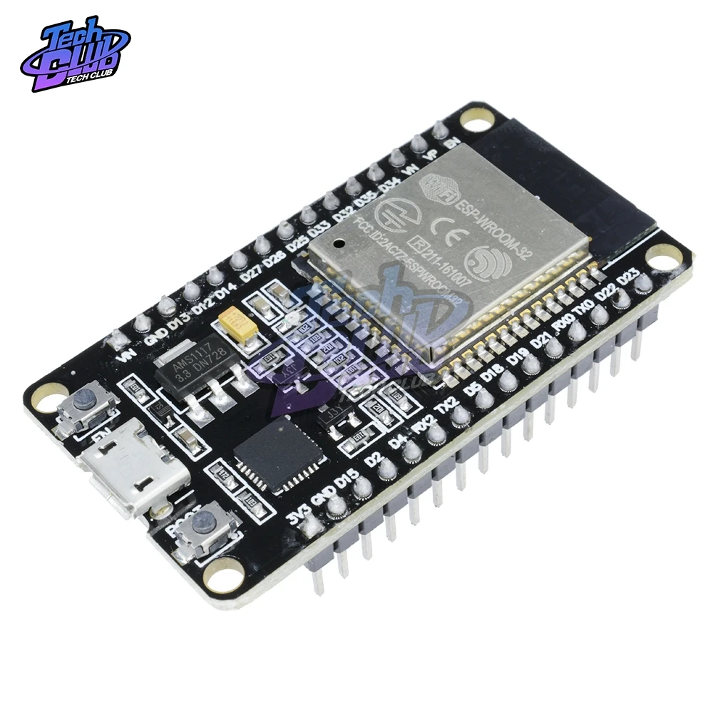 

ESP32 CP2102 Wireless WiFi Bluetooth Development Board Micro USB Dual ESP-32 ESP32S ESP-32S Core Power Amplifier Filter Module