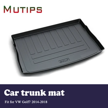 

Mutips 1Set Car Cargo rear trunk mat For VW Golf 7 Mk7 2014 2015 2016 2017 2018 Boot Liner Waterproof Anti-slip mat Accessories