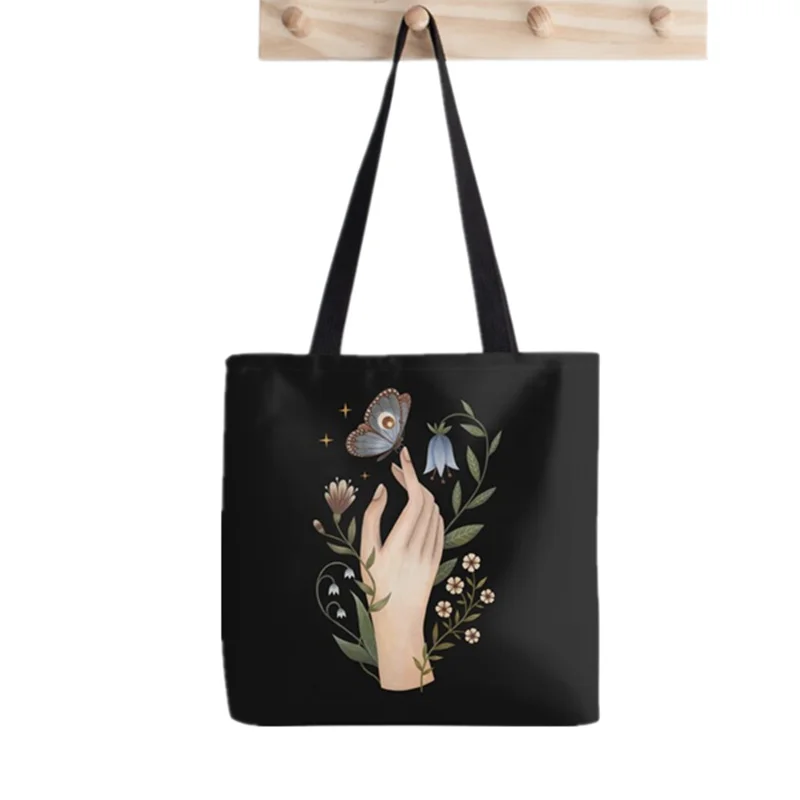 Shopper Pride Rainbow Abstract Tote Bag Print Tote Bag women Harajuku shopper handbag girl Shoulder shopping bag Lady Canvas Bag