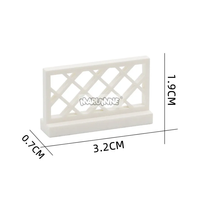 Marumine 30 шт. город МОС аксессуары кирпичи забор перила лестницы Дом Сад игрушка строительные блоки запчасти