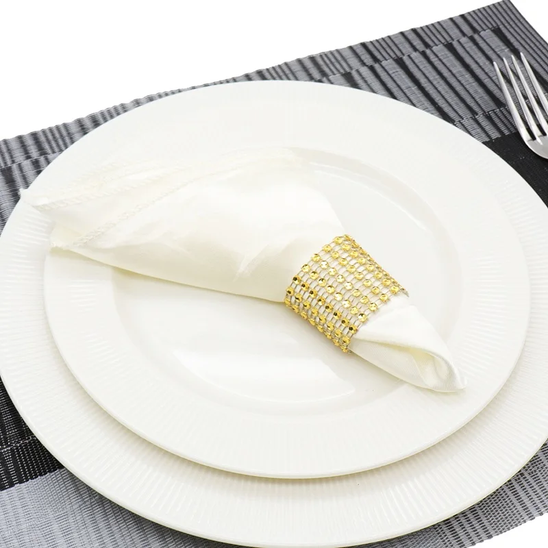 50 шт. 30 см квадратный атласные салфетки Твердые платок для Свадебная вечеринка в отеле Ресторан Декор стола - Цвет: Ivory