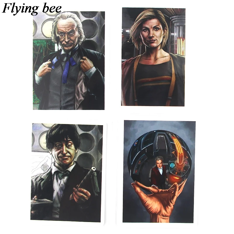 Flyingbee 58 шт. наклейка для автомобиля Doctor Who модная ПВХ Скрапбукинг наклейка s для DIY багажа ноутбука стикеры X0531