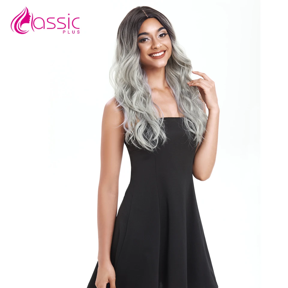 Classic Plus 24"Inch Wigs for Black Women Blonde Cosplay wigs Heat Resistant African American Synthetic Lace Front Wigs