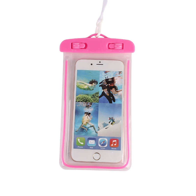 pink Нарукавники с сенсорным экраном для Iphone 7 8 Plus X XS многофункциональные мужские и женские водонепроницаемые нарукавники 6,5 дюймов спортивные нарукавники для дайвинга - Цвет: pink