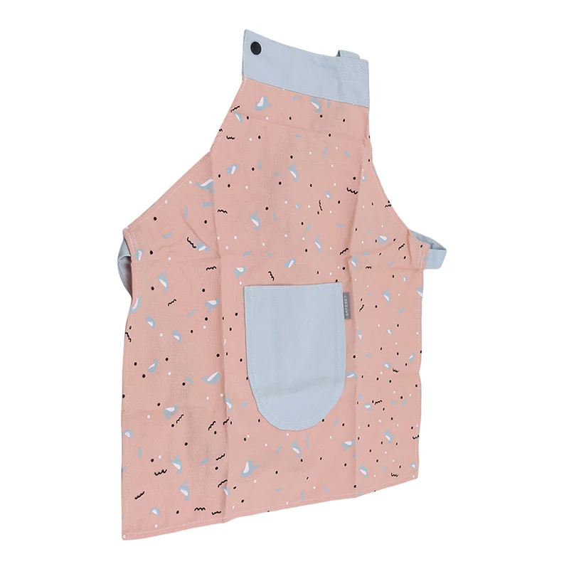Pink Модный высококачественный Женский фартук для приготовления пищи, кухни, ресторана, маслостойкий водонепроницаемый фартук для повара, Кухонный Фартук с карманом - Цвет: Pink