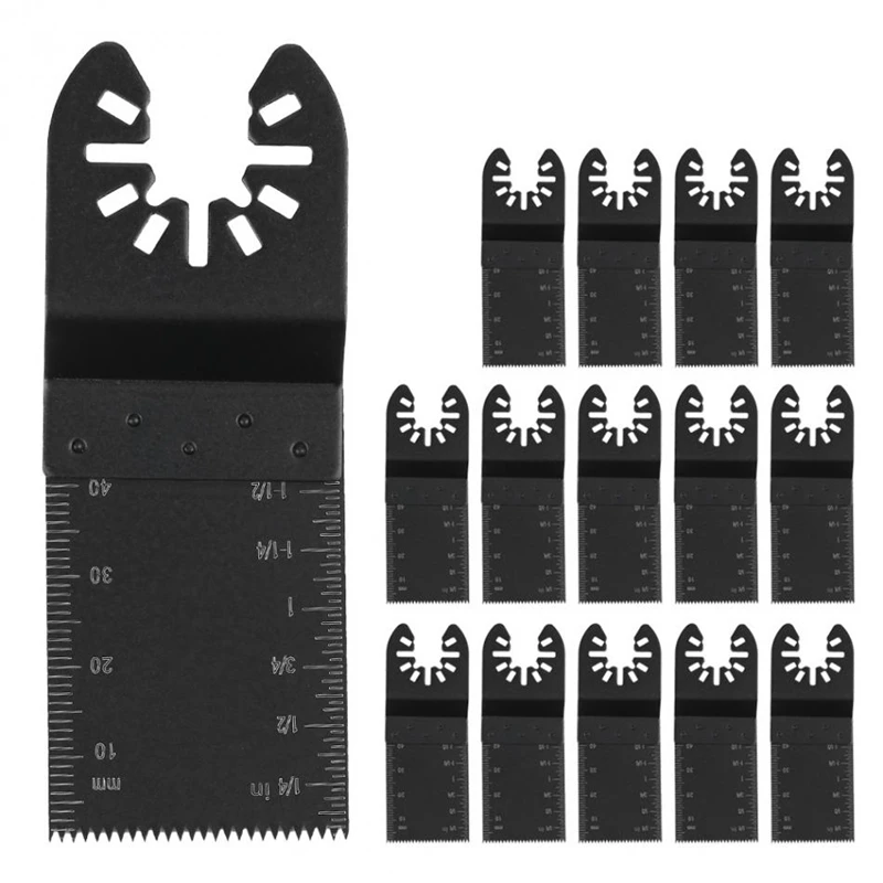 

15Pcs/Lot 34Mm Oscillating Multitool Universal High Carbon Steel Saw Blades Cutting Tool