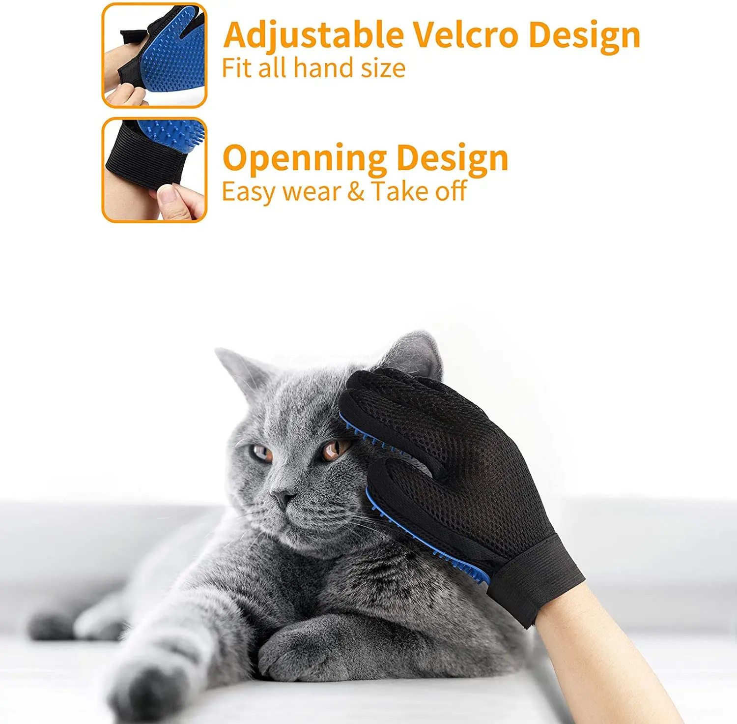 Cat and dog beauty cleaning brush gloves cat toy cat hair removal gloves dog cleaning comfortable hair removal brush pet grooming gloves cat grooming brush cotton gloves pet hair remover gloves