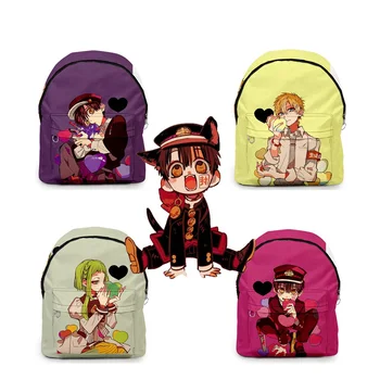 

New Anime Toilet-bound Jibaku Shounen Hanako-kun Backpack laptop bag Men Travel bags Oxford Backpack schoolbag Fashion Mochila