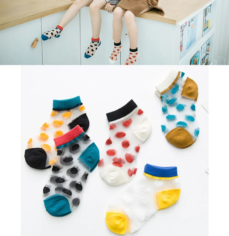 

5 Pair Summer Toddler Socks Children's New Thin Mesh Socks Children's Kids Girl Short Childs Kid Boys For Baby Boy Socks