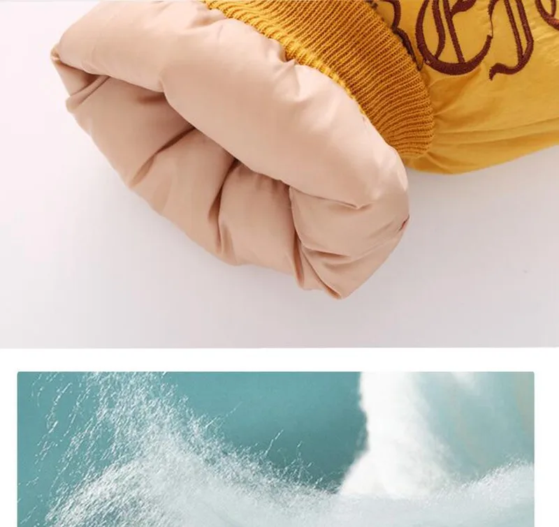 COOTELILI Girl Boy Winter Pants Cotton Padded Thick Warm Trousers Fashion Letter Ski Pants Pocket Children Pants Baby Kid Pants (2)