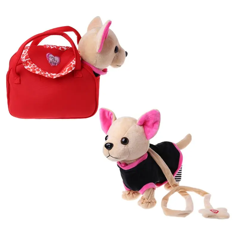 Animal de Estimação Interativo com Bolsa para Crianças Eletrônico Robô Zíper Andando Cantando Brinquedo Presentes Aniversário 634f Cão 27 Cheap Animais e robôs por radiocontrole
