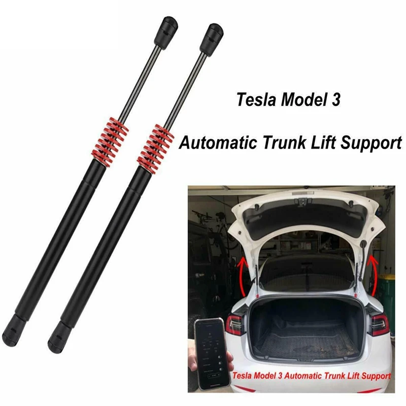 NEW-Car Trunk Lift Supports, 1 Pair Pneumatic Rear Lift Hydraulic Bar Tool for Tesla Model 3