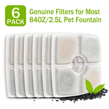 

Pet Fountain Filters Replacement for 84Oz/2.5L Automatic Pet Fountain Cat Water Fountain Dog Water Dispenser Activated Carbon,Pa