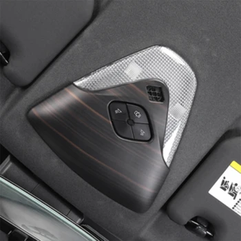 

ABS Wood Grain Car Front Reading Light Cover Trim ,Celling Light Lamp Cover For Toyota C-HR CHR 2016-2020