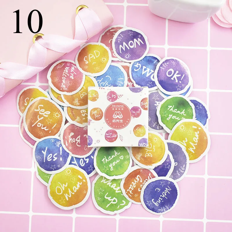 40 шт. милые канцелярские наклейки s Kawaii КИТ наклейка s пуля бумага ...