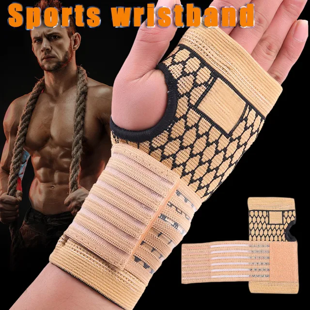 US $2.71 1Pc Hand Palm Wrist Support Adjustable Compression Strap Elastic for Sport Bowling Women Girl Hand 