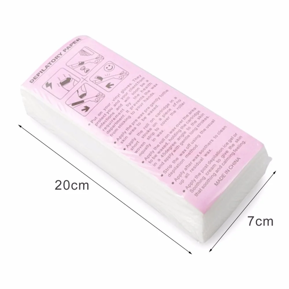 

100pcs Professional Hair Removal Waxing Strips Non-woven Fabric Epilator Wax Papers Depilatory Beauty Tool For Leg Hairs Removal