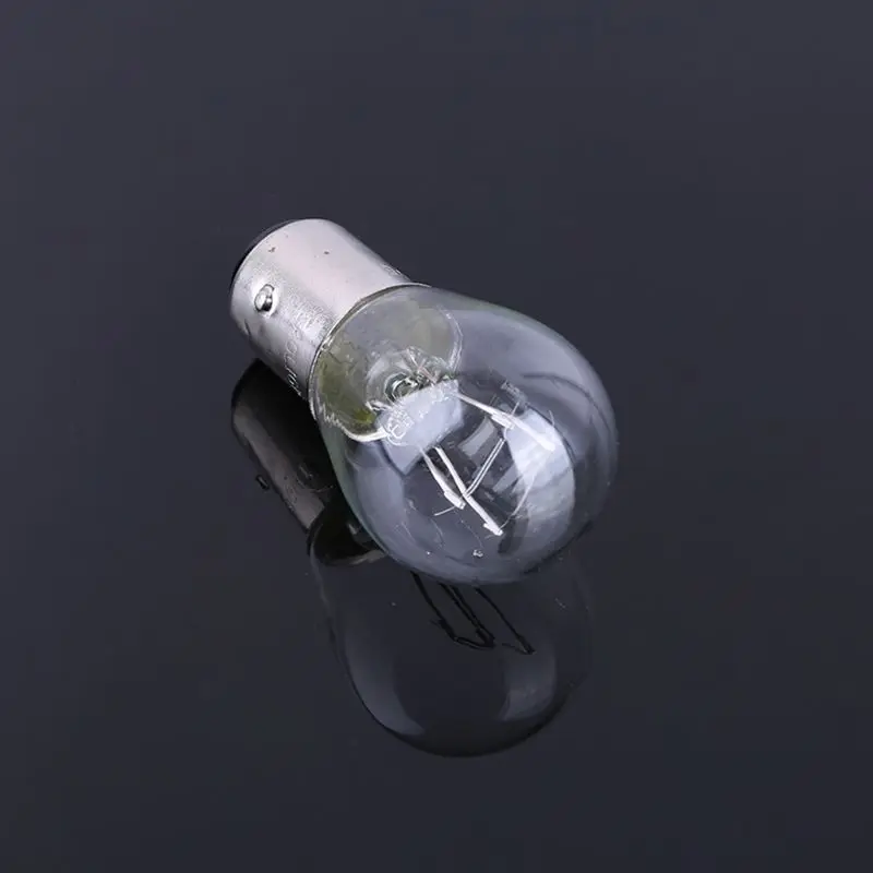 2pcs P21/5W S25 12V21/5 BAY15D Car Clear Glass Lamp Brake Tail Bulb Halogen  Lamp