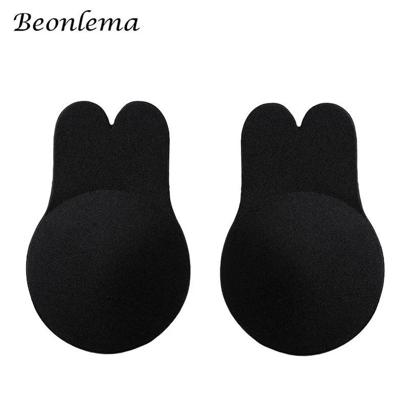 Black1 Beonlema чехол для соски женский силиконовый пуш-ап клей бюстгальтер наклейки на соски Boob лента бюстгальтер с подтяжкой лента телесный черный - Цвет: Black1