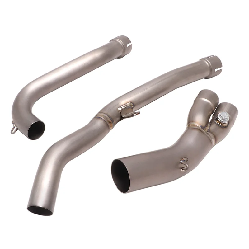 51mm Motorcycle Exhaust Muffler Middle Link Pipe For SUZUKI V-STROM 650/650 XT DL650 DL650 XT 2017-2021 Titanium Alloy Connector - Image 2