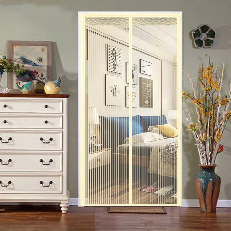 Hot Summer Anti Mosquito Insect Fly Bug Curtains Magnetic Net Mesh Automatic Closing Door Screen Kitchen Net Veil Protector
