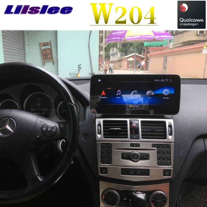 Автомобильный мультимедийный gps аудио радио для Mercedes Benz MB C Class W204 2007 2008 2009 2011 беспроводной CarPlay NTG навигация NAVI