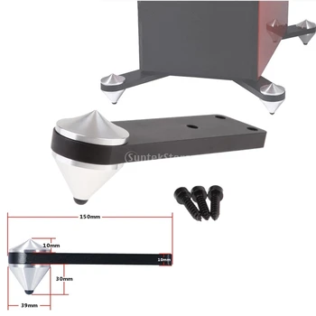

Pure Aluminium Speaker Shock Isolation Floor Mount Stand Feet Nail
