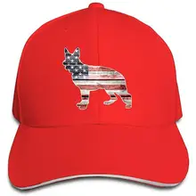 TSDFCSandwich Бейсболка унисекс регулируемые шапки американский флаг немецкая овчарка, красный, один размер