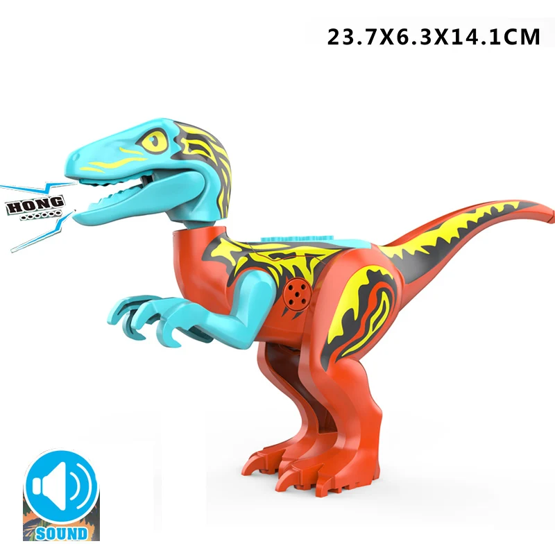 thumbnail image 1 of Nuevos kits de construcción de Jurassic Dino World Stegosaurus Carnotaurus 2021, bloques de construcción, figuras de dinosaurios, juguetes de Raptor para niños, regalos, 1 of 5