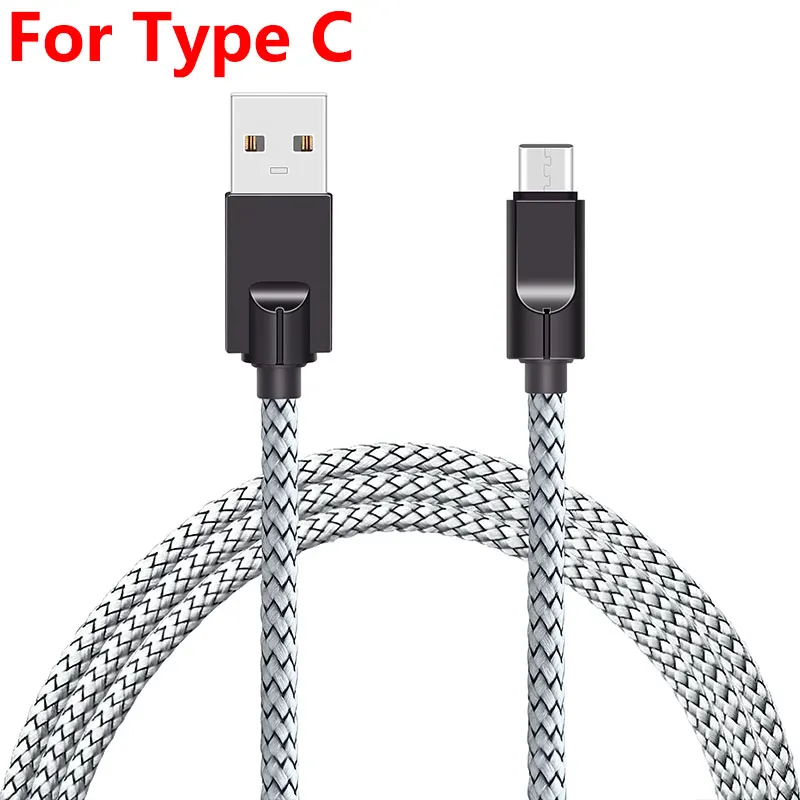 Usb type-C кабель для samsung S10 S9 A70 A50 Быстрая зарядка USB-C зарядное устройство для мобильного телефона type-C кабель для Xiaomi Redmi Note 7 8 Pro - Цвет: Black